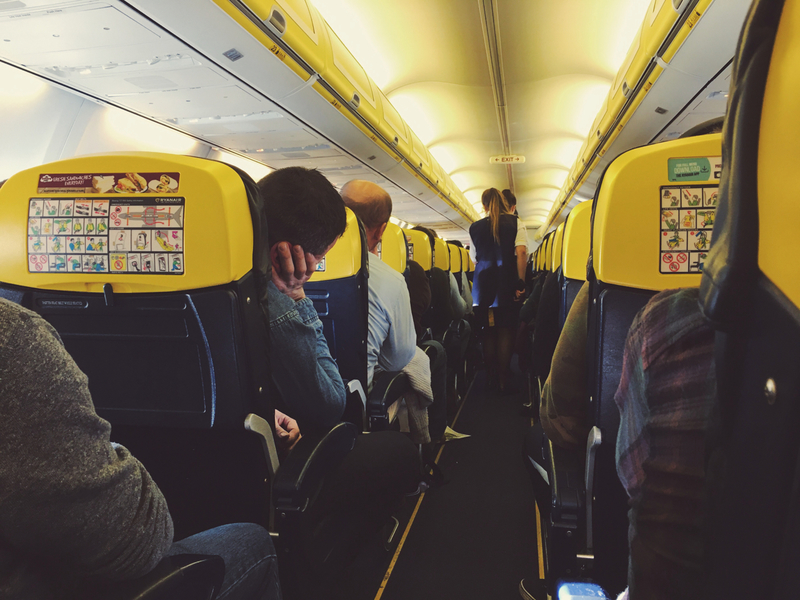 On board aereo aeroporto